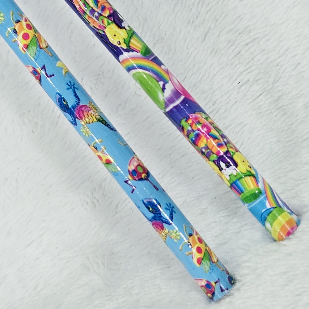 Lisa Frank 18 Mini Erasers Heart Case Multi-Color Childrens School Set Pencils - Picture 7 of 7